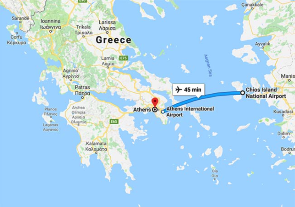 athens to chios